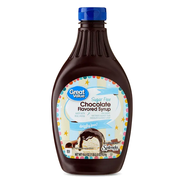 Chocolate Flavored Sugar Free Low Calorie Syrup