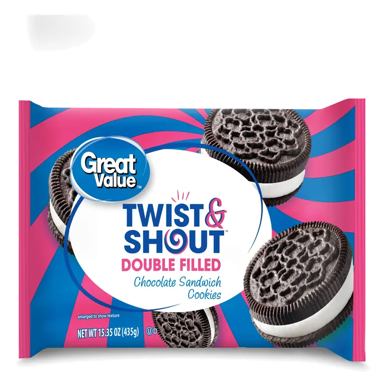 Chocolate Twist & Shout Double Filled Sandwich Cookies