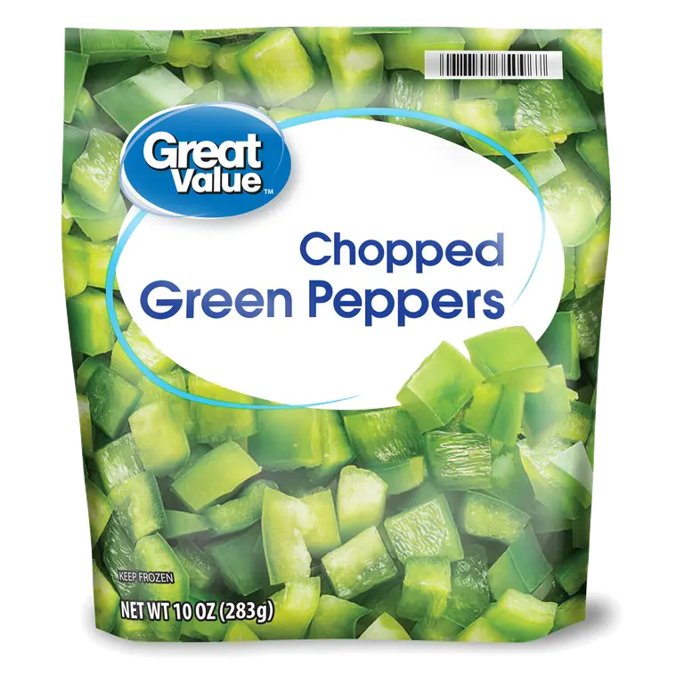 Chopped Green Peppers