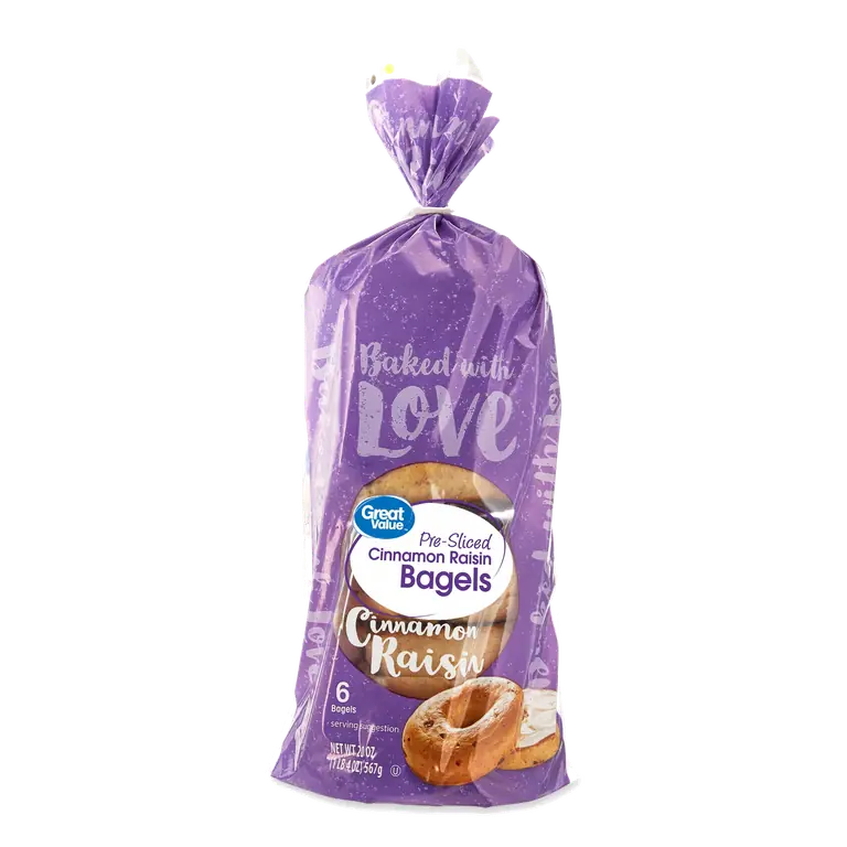 Cinnamon Raisin Pre-Sliced Bagels