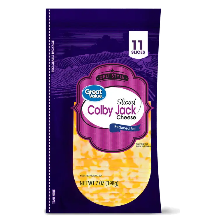 Colby Jack Reduced Fat Colby & Monterey Jack Sliced Cheese