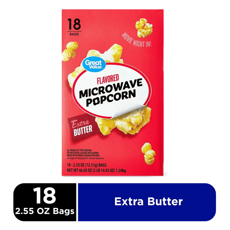 Extra Butter Microwave Popcorn