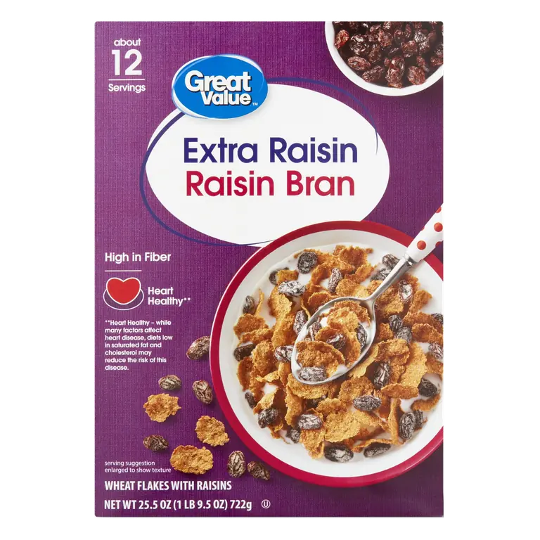 Extra Raisin Bran Wheat Flakes with Raisins