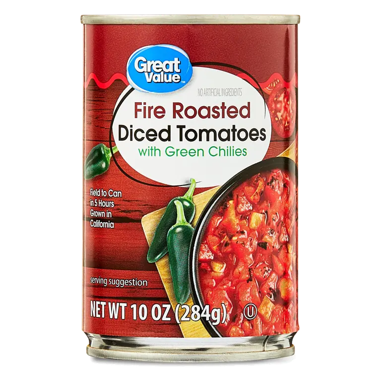 Fire Roasted Diced Tomatoes with Green Chilies