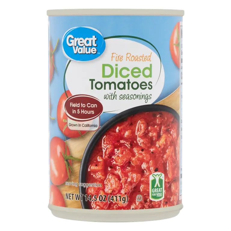 Fire Roasted Diced Tomatoes with Seasonings