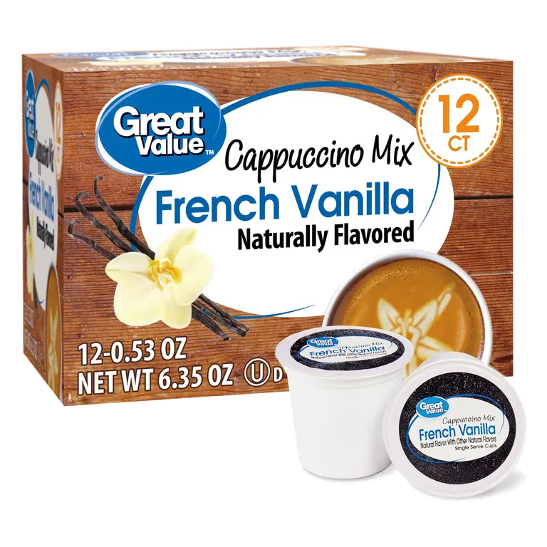 French Vanilla Cappuccino Drink Mix Single Serve Cups