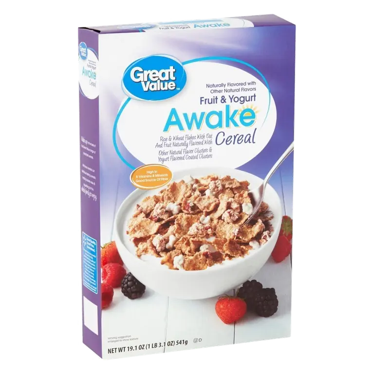Fruit & Yogurt Crispy Rice and Wheat Cereal with Oat and Fruit Flavored Clusters and Yogurt Flavored Coated Clusters