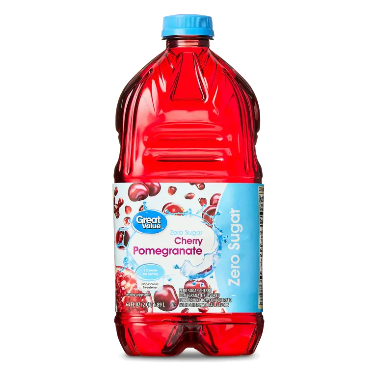 Great Value Cherry Pomegranate Juice, 64 fl oz Low-Calorie Vitamin C Drink