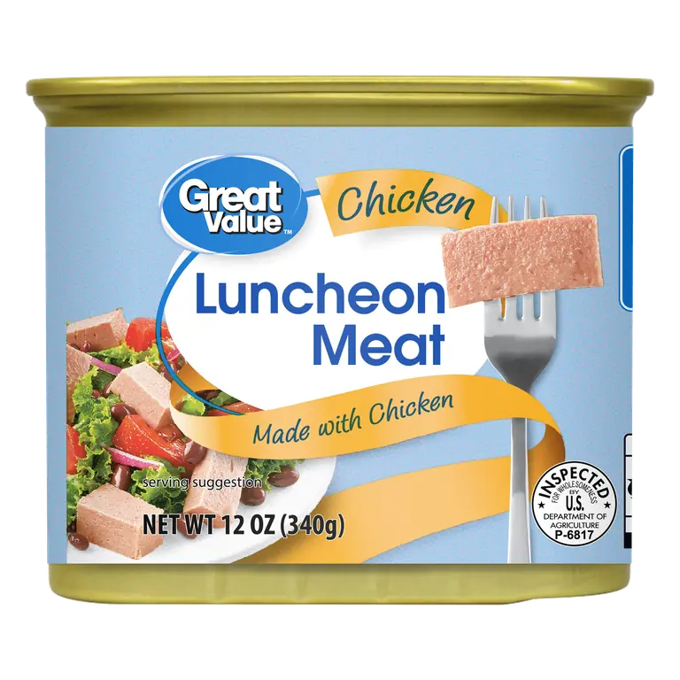 Great Value Chicken Lunchmeat 12 oz can Protein for Salads and Cooking