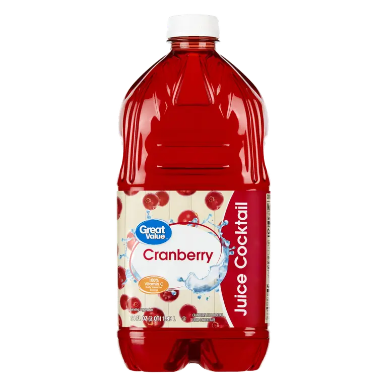 Great Value Cranberry Juice Cocktail, 64 fl oz, 100% Vitamin C
