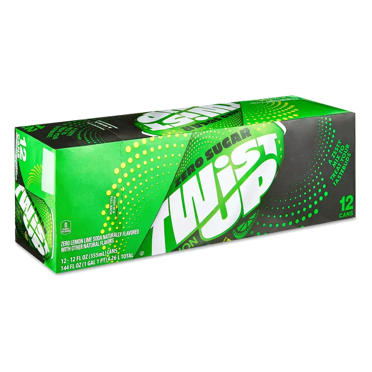 Great Value Lemon Lime Soda, 12 fl oz, 12 Pack Cans, Refreshing Citrus Fizz