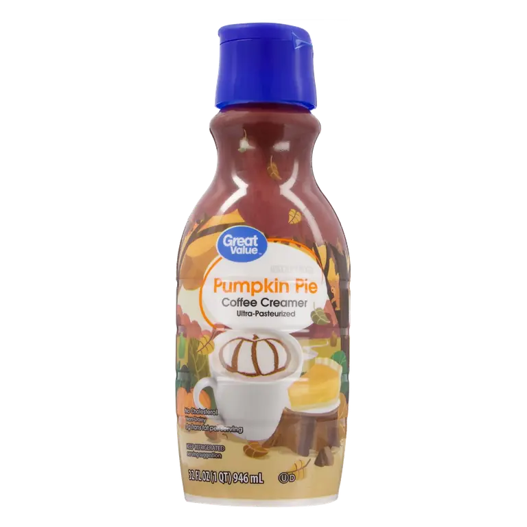 Great Value Pumkin Pie Coffee Creamer, 32 fl oz