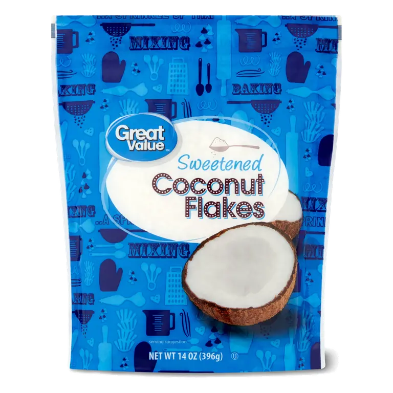 Great Value Sweetened Coconut Flakes, 14 oz, Baking Ingredient