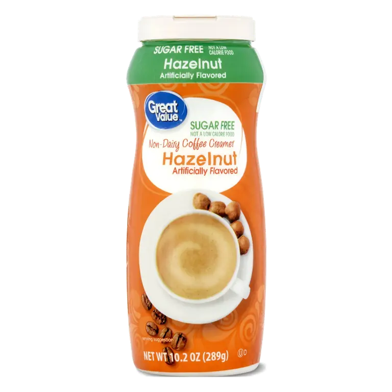 Hazelnut Flavored Non-Dairy Coffee Creamer