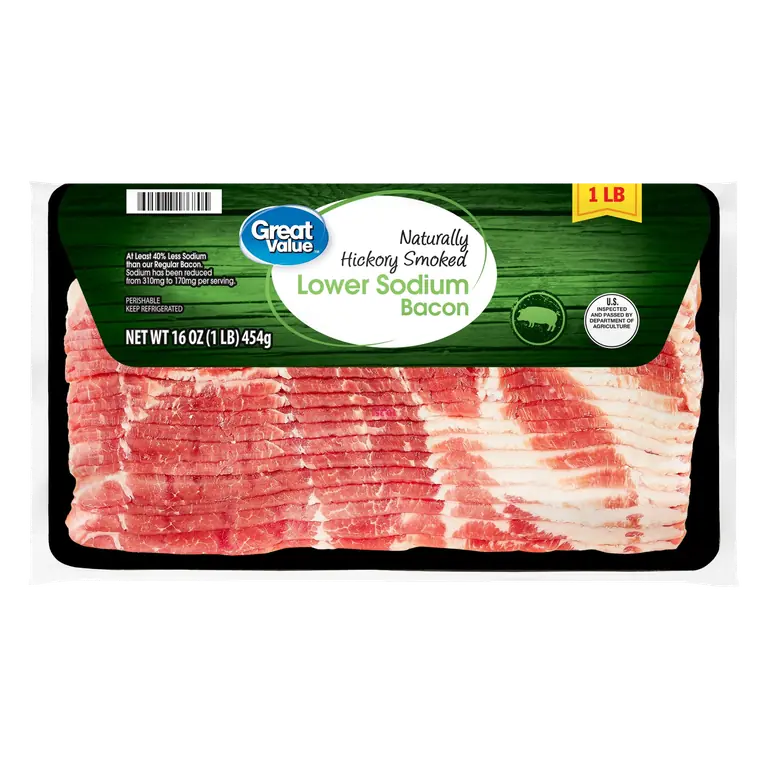 Hickory Smoked Lower Sodium Bacon