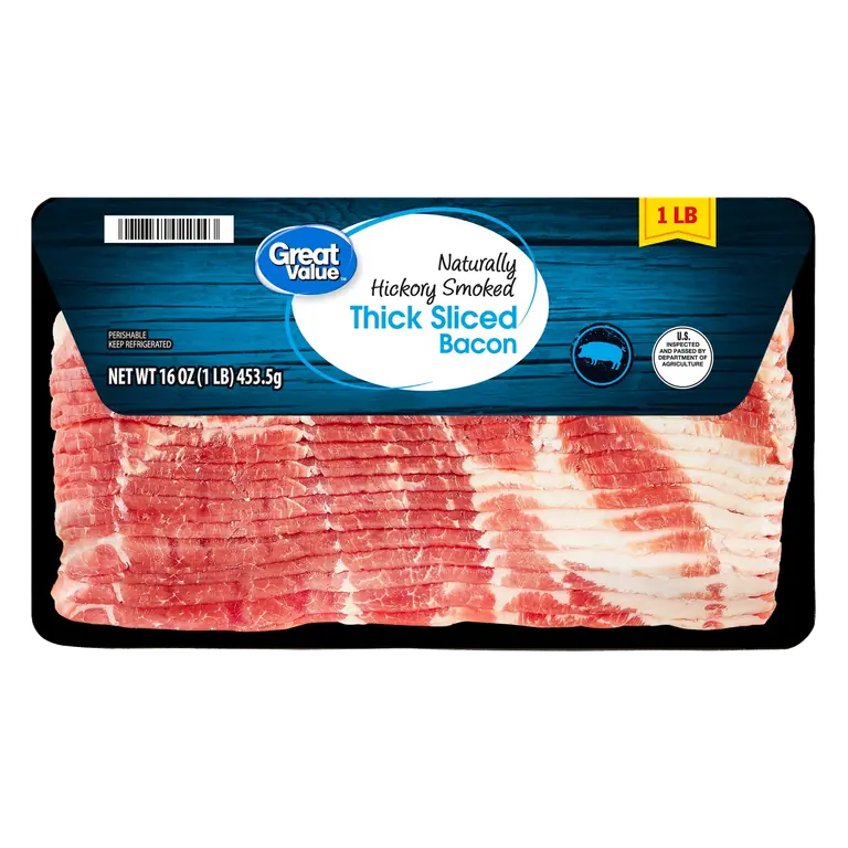 Hickory Smoked Thick Sliced Bacon