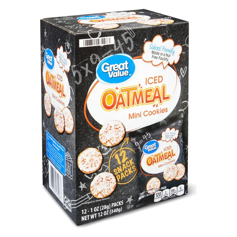 Iced Oatmeal Mini Cookies