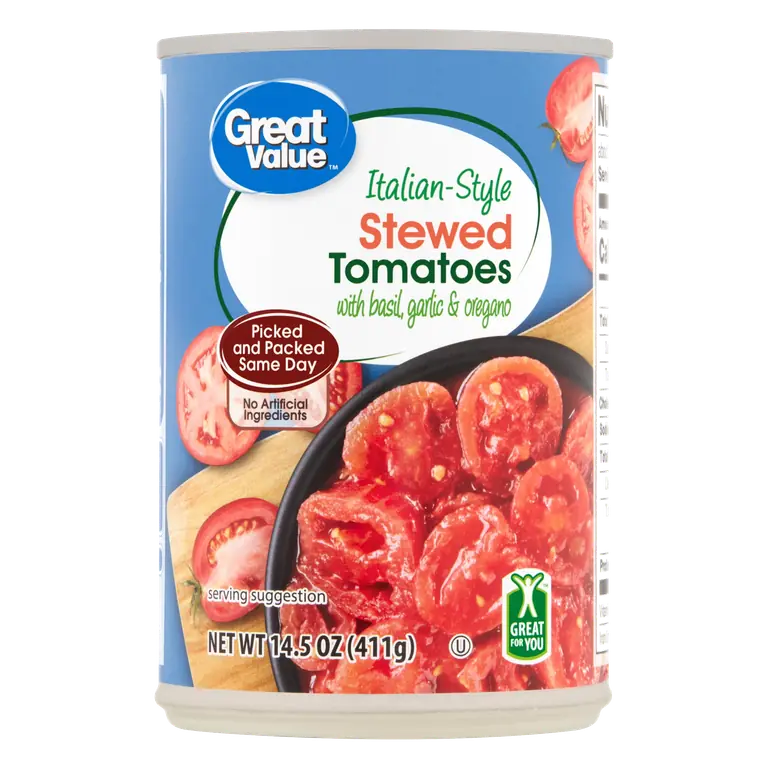 Italian Style Stewed Tomatoes with Basil