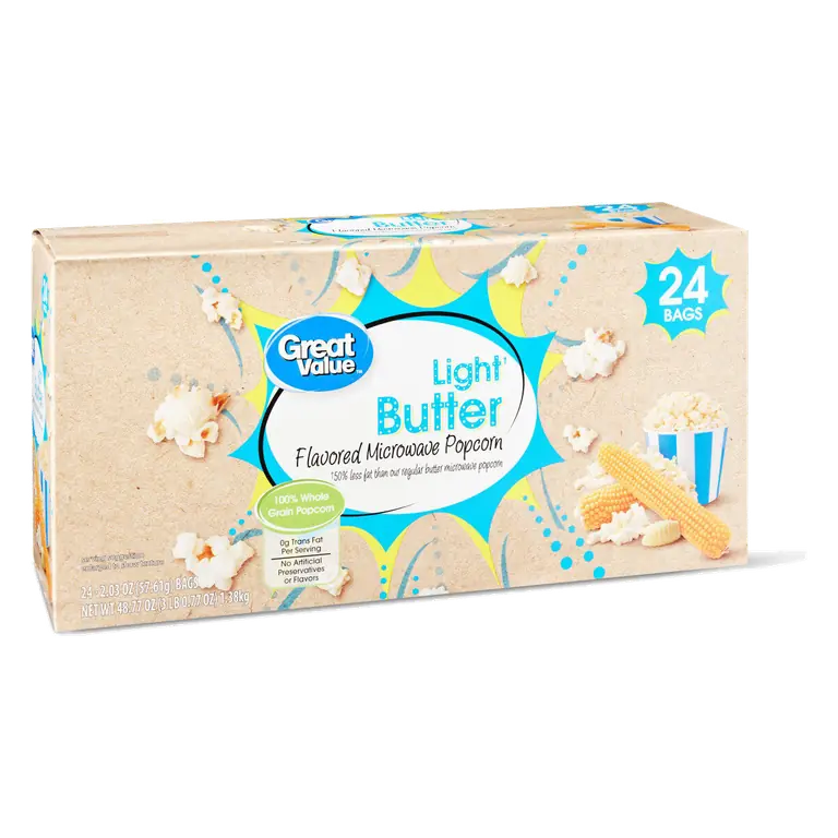 Light Butter Microwave Popcorn
