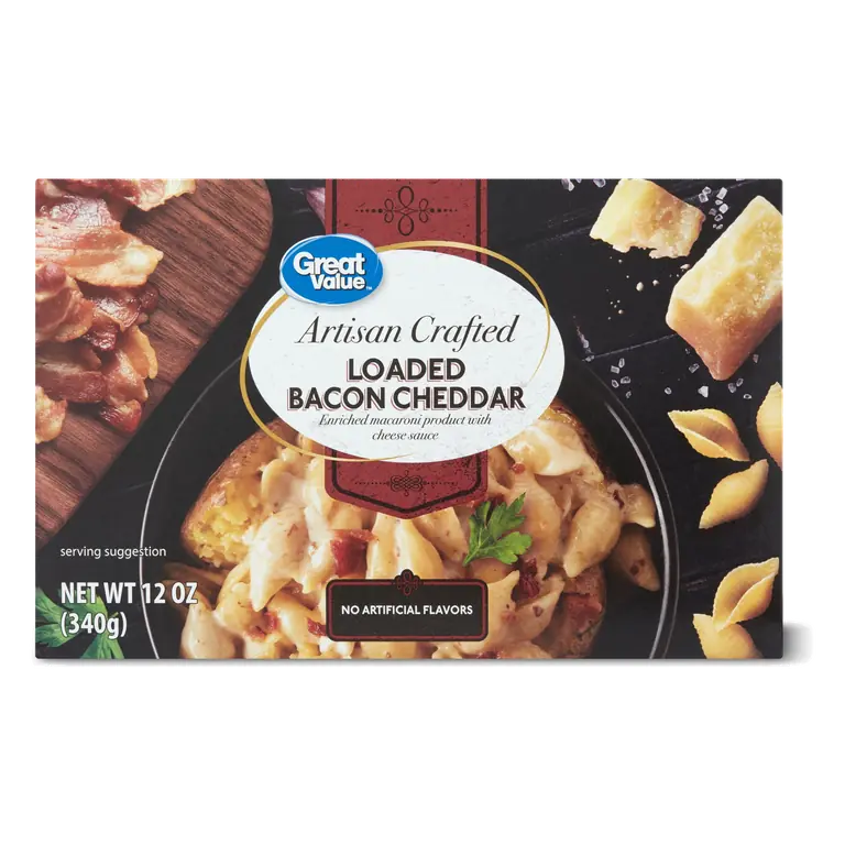 Loaded Bacon Cheddar Artisan Crafted Enriched Macaroni Product with Cheese Sauce