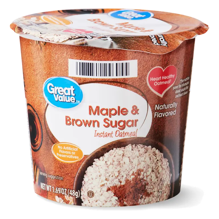Maple & Brown Sugar Flavored Instant Oatmeal