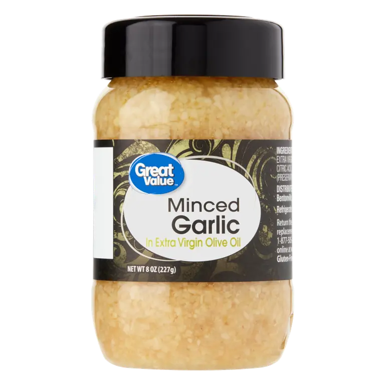 Minced Garlic in Extra Virgin Olive Oil