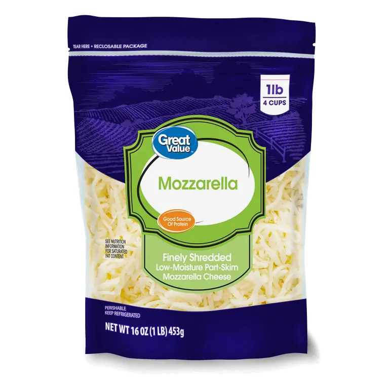 Mozzarella Low-Moisture Part-Skim Finely Shredded Cheese