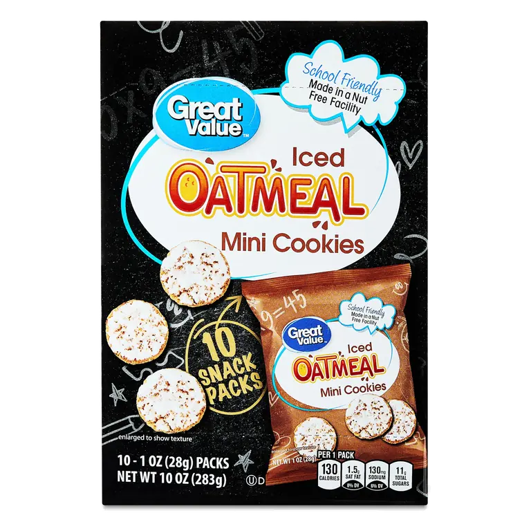 Oatmeal Mini Iced Cookies