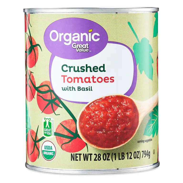 Organic Crushed Tomatoes with Basil