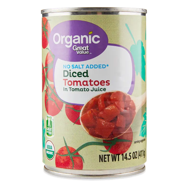 Organic No Salt Added Diced Tomatoes