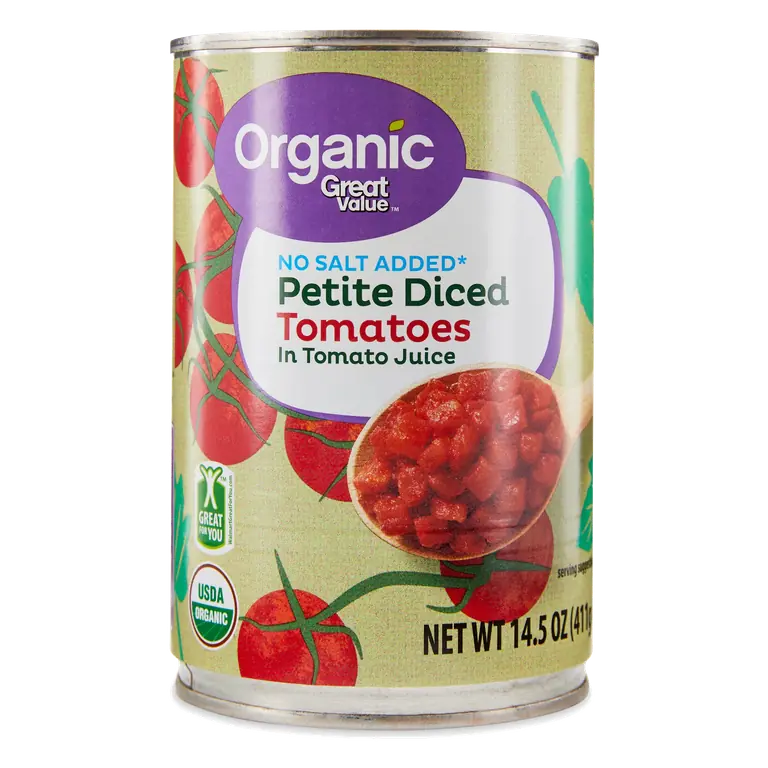 Organic No Salt Added Petite Diced Tomatoes