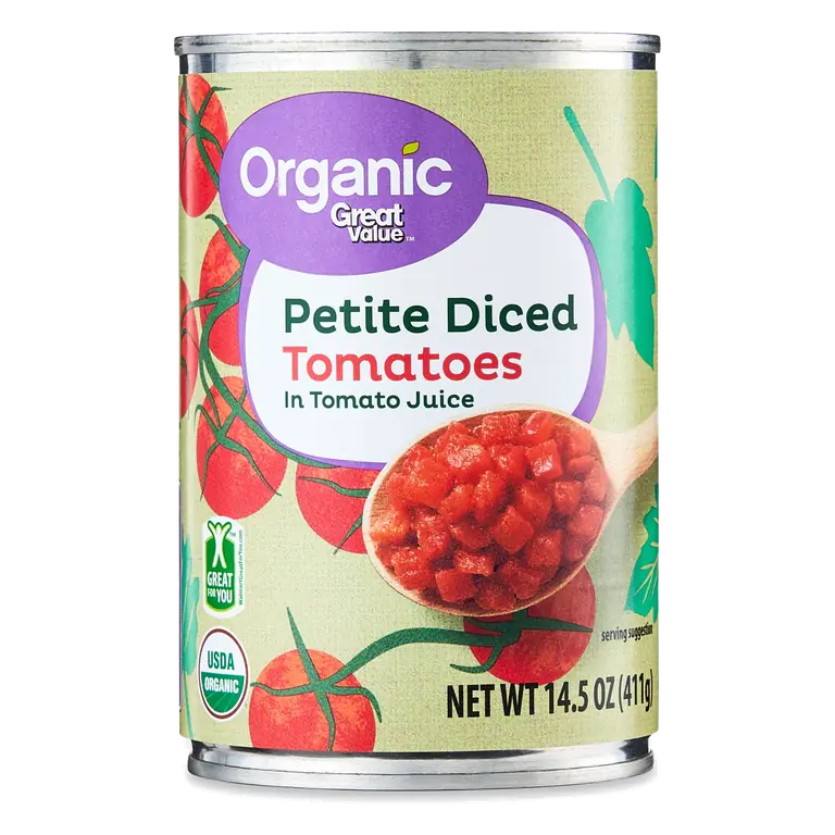Organic Petite Diced Tomatoes in Tomato Juice