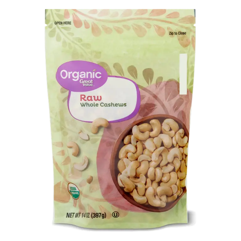 Organic Raw Whole Cashews