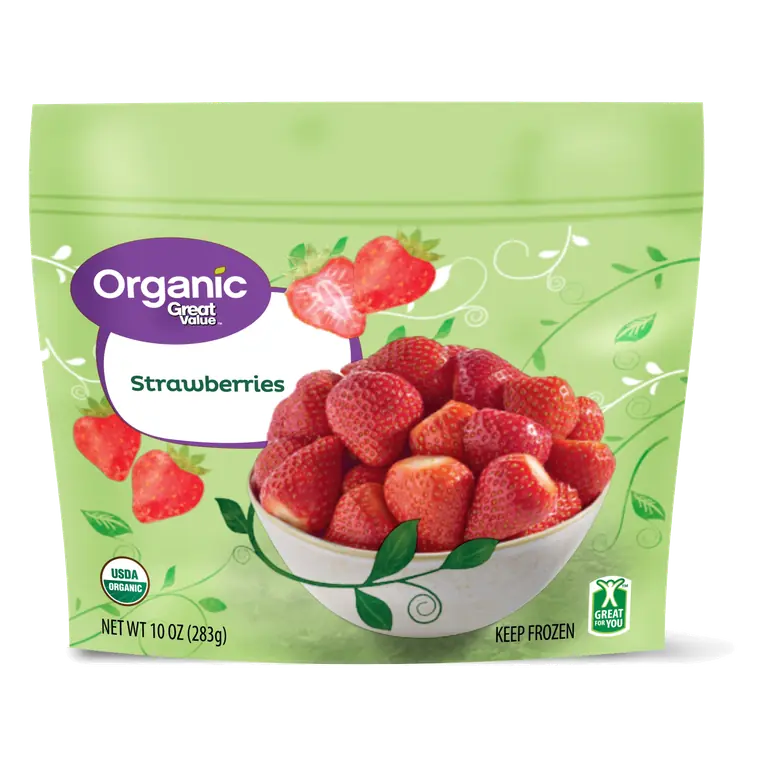 Organic Sliced Strawberries