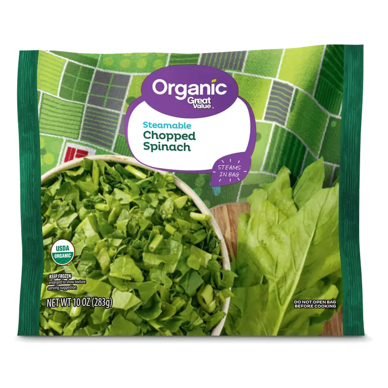 Organic Steamable Chopped Spinach
