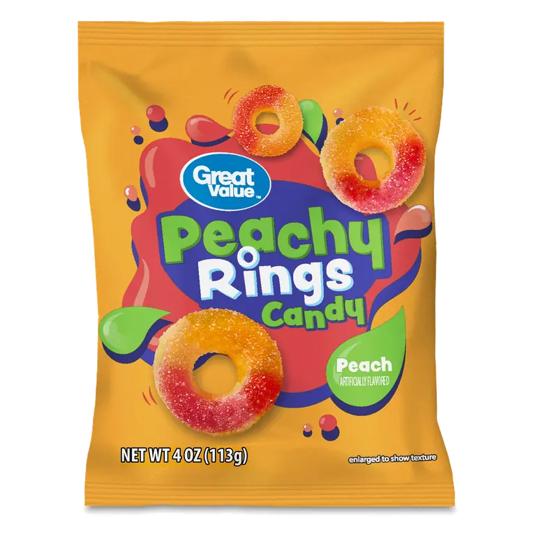 Peach Rings Chewy Candy