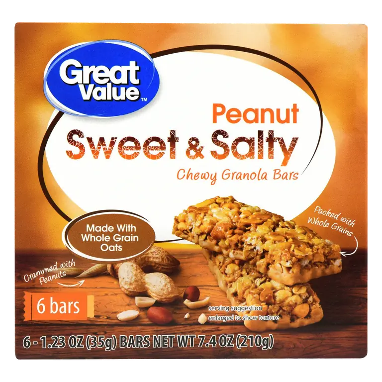 Peanut Sweet & Salty Chewy Granola Bars