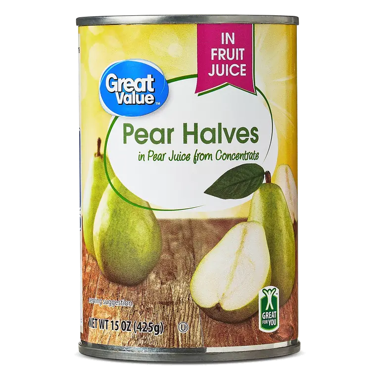 Pear Halves in Pear Juice