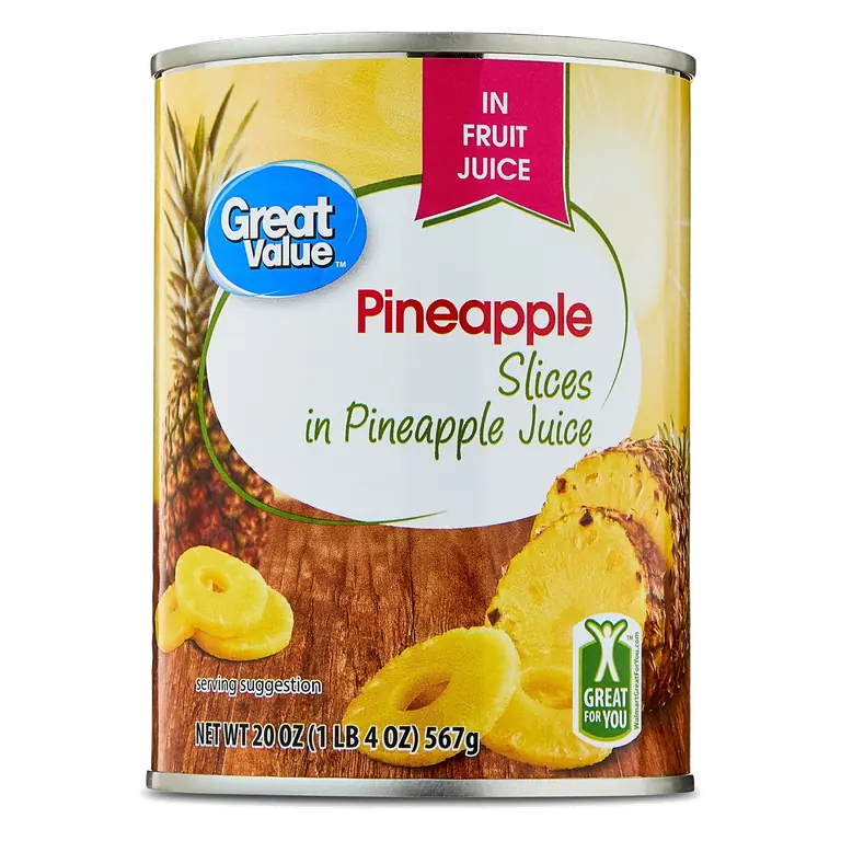 Pineapple Slices in Pineapple Juice