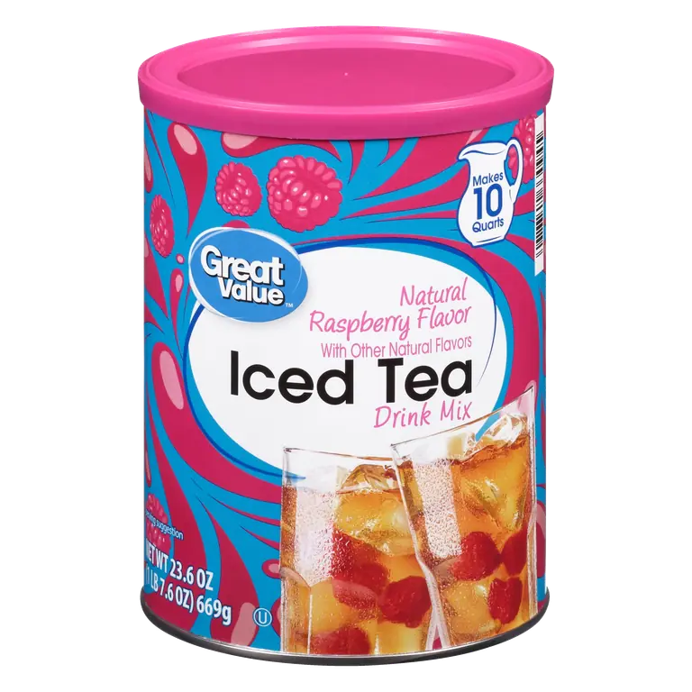 Raspberry Flavor Iced Tea Drink Mix