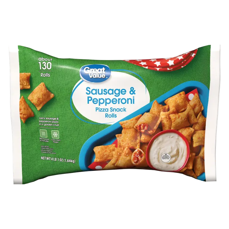 Sausage & Pepperoni Pizza Snack Rolls