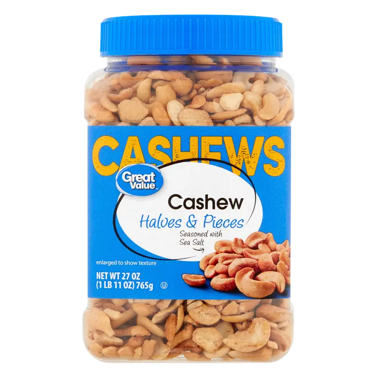 Sea Salt Cashew Halves & Pieces