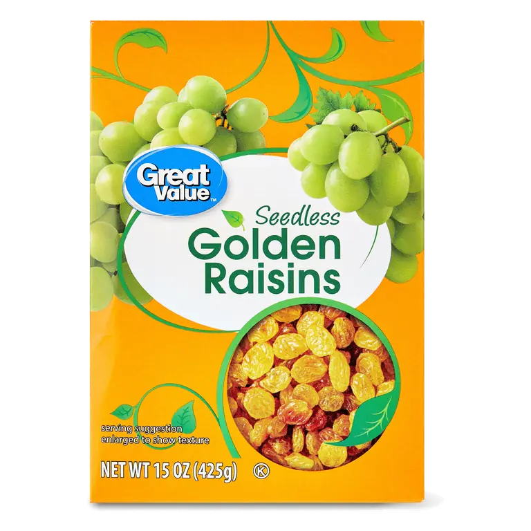 Seedless Golden Raisins 15oz Bag in a Box