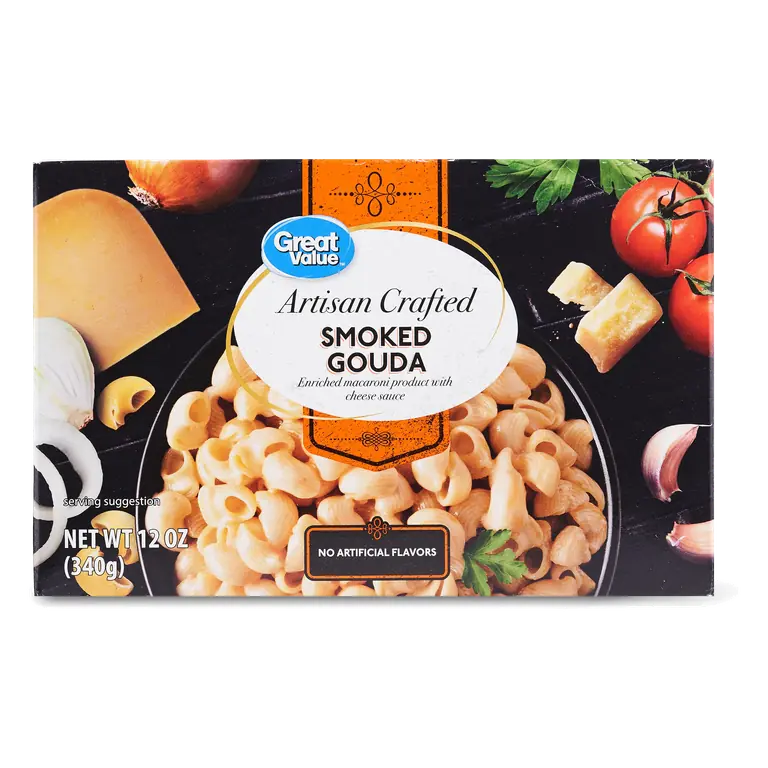 Smoked Gouda Artisan Crafted Enriched Macaroni Product with Cheese Sauce