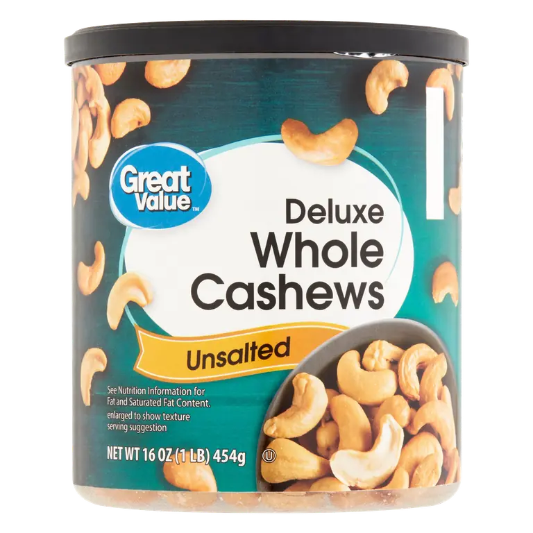 Unsalted Deluxe Whole Cashews