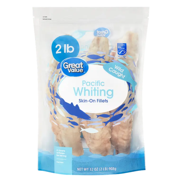Wild Caught Pacific Whiting Skin-On Fillets