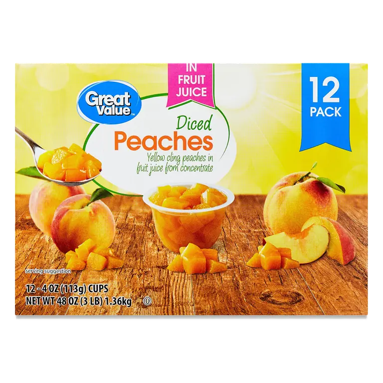 Yellow Cling Diced Peaches in Juice