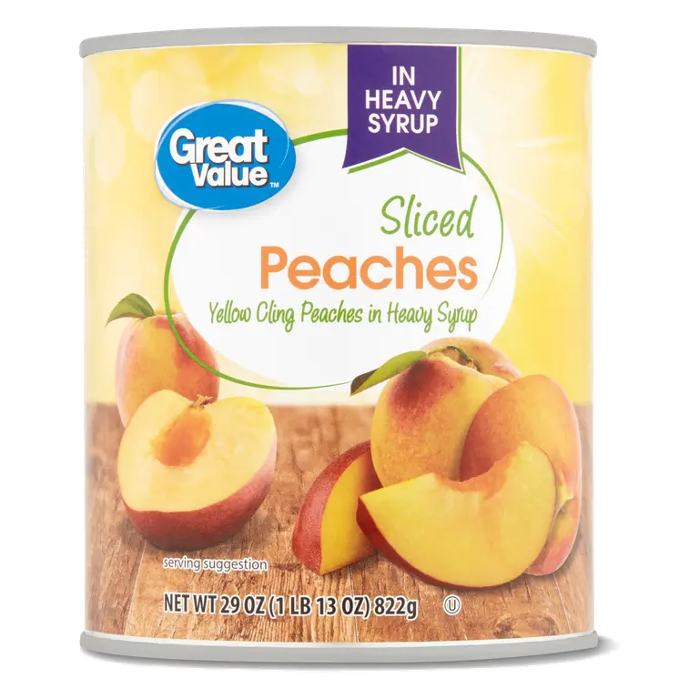 Yellow Cling Peach Slices in Heavy Syrup
