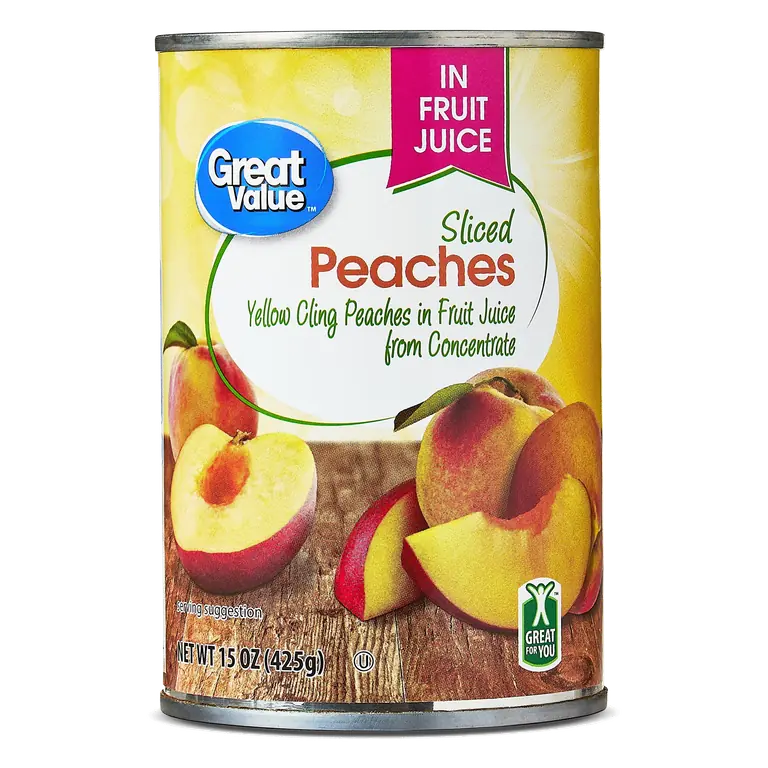 Yellow Cling Sliced Peaches in Juice