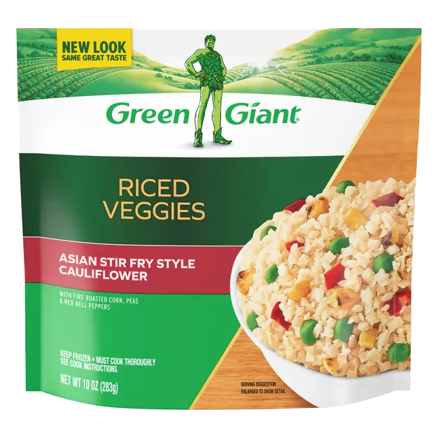Asian Style Stir Fry Riced Cauliflower Veggie Blends